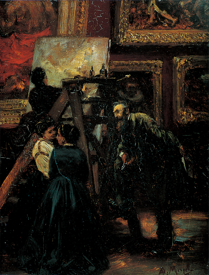  Adolpyh Von Menzel —— 在卢浮宫中